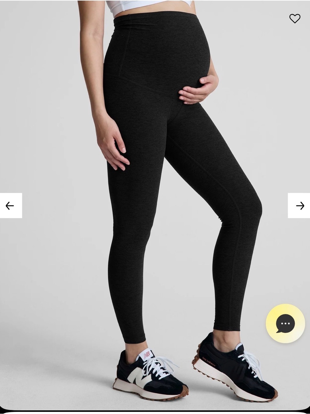 NWT Spacedye Love the Bump Midi Beyond Yoga Maternity Legging Darkest Night Sz M